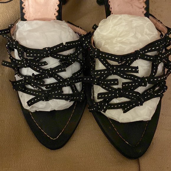 Women’s Bow Tie High Heel Open Toe Sandal - Picture 2 of 5